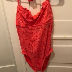 Mossimo Coral One-Piece  (size xl, never worn)